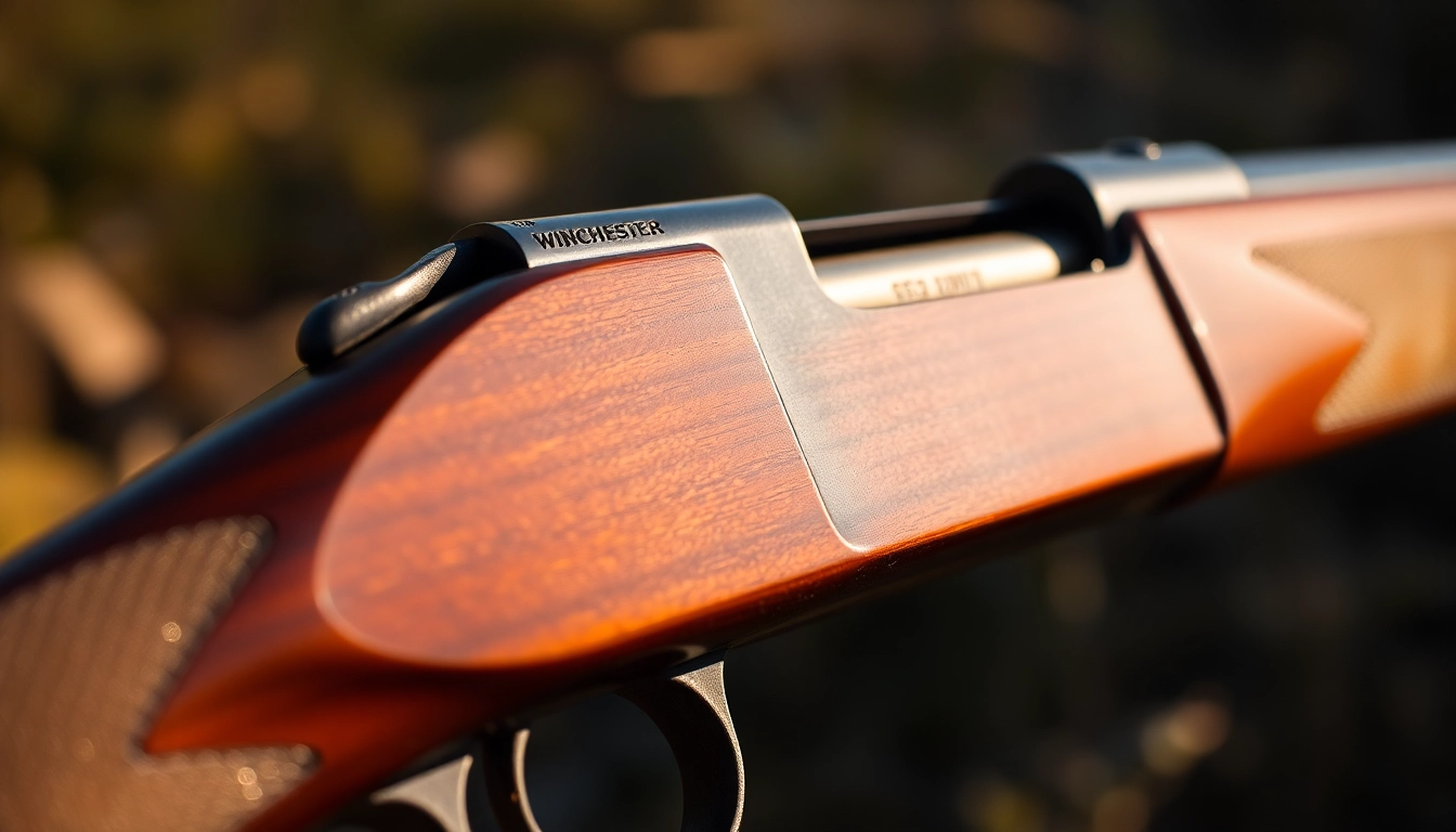 An authentic Winchester rifle showcasing the 32WIN cartridge, highlighting craftsmanship and historical design elements for firearm enthusiasts.