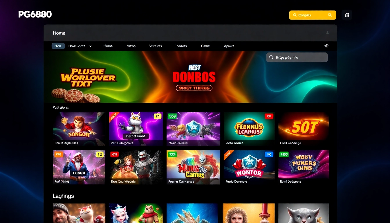 Navigate https://pg88.gg/ with an engaging, user-friendly interface featuring Lucky Slot and Fish Shooting games in vibrant, modern visuals, enhancing gaming experience.
