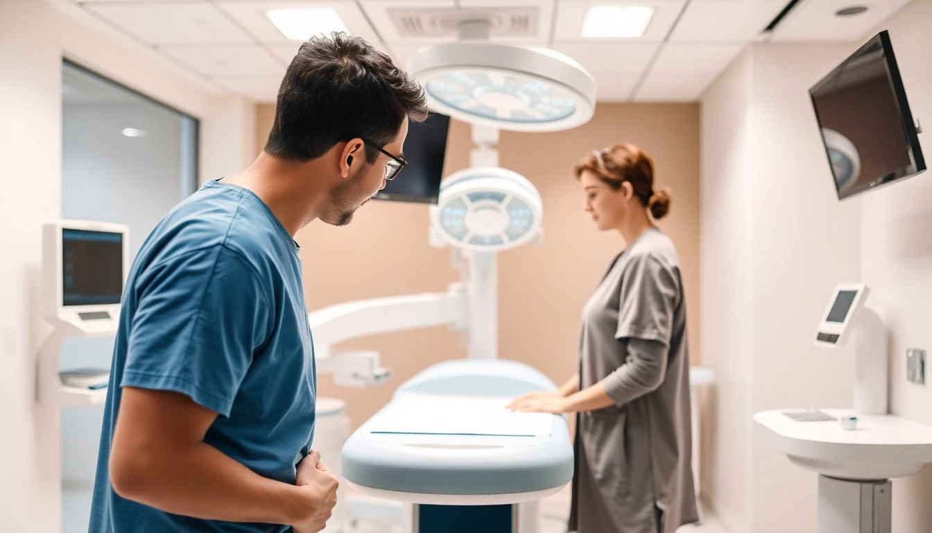 Experienced fertility specialists at clinica infertilita Italia using advanced equipment to